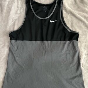 Nike Black and Gray Tank Top